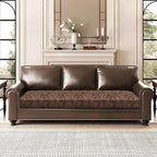 Leather Look Couch Cushion Covers Sofa Seat Slipcovers Sets Couches Furniture - Image 2