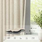 Pitalk Short Black Out Curtains 58 Inch Long - Image 5