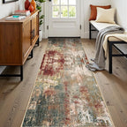 Washable Area Rugs 2'x8' Non-Slip Modern Abstract Soft - Image 3