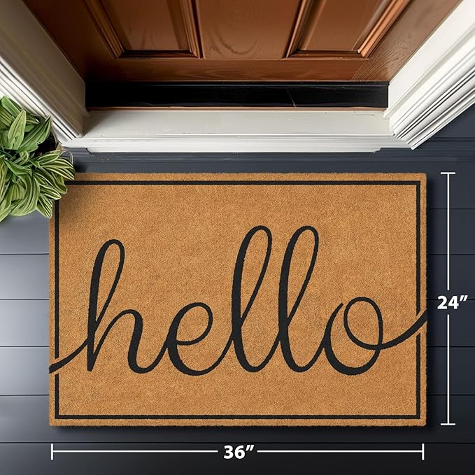 Barnyard Designs Natural Coco Coir Heavy Duty Backing Doormat - Image 8