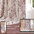 jinchan Blackout Floral Curtains - Image 6