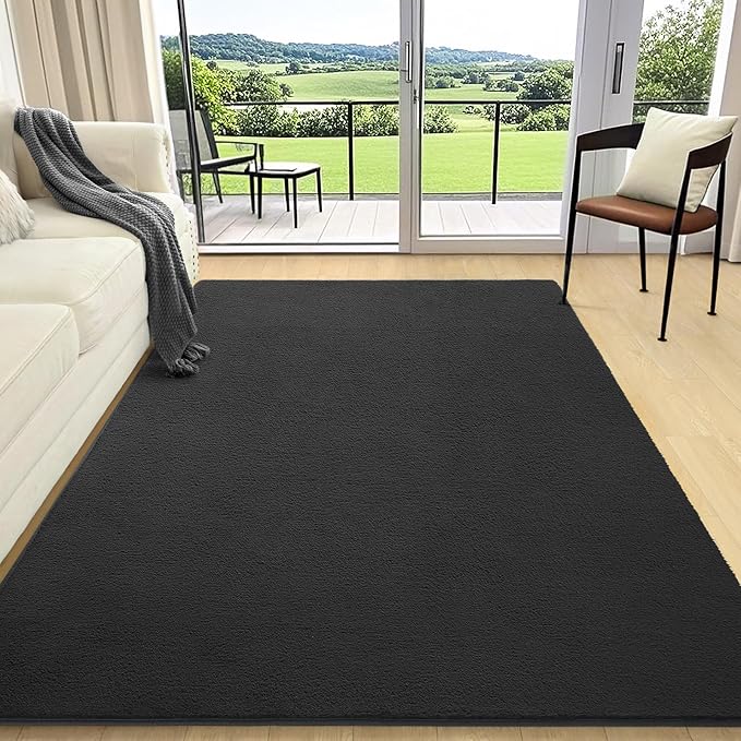 AROGAN Modern Shag Area Rug for Bedroom, 4x6 Feet Washable Rugs for Living Room - Image 2