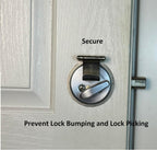 Deadbolt Secure - Prevent Lock Bumping & Lock Picking - Satin Nickel