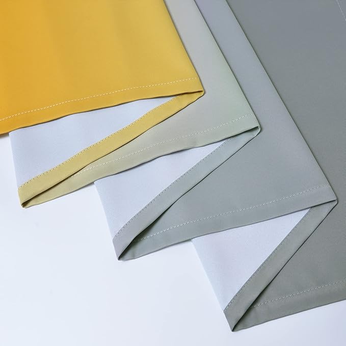 Yakamok Ombre Grey and Yellow Curtains - Image 6