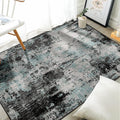 Washable Area Rugs 4'x6' Non-Slip Modern Abstract Soft by RELEANY