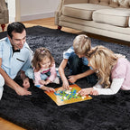 Luxury 6x9 Modern Indoor Home Living Room Area Rugs, Large Fluffy Shag Fuzzy - Image 5