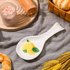Ceramic Lemon Spoon Rest for Stove, Kitchen Counter and Coffee Bar