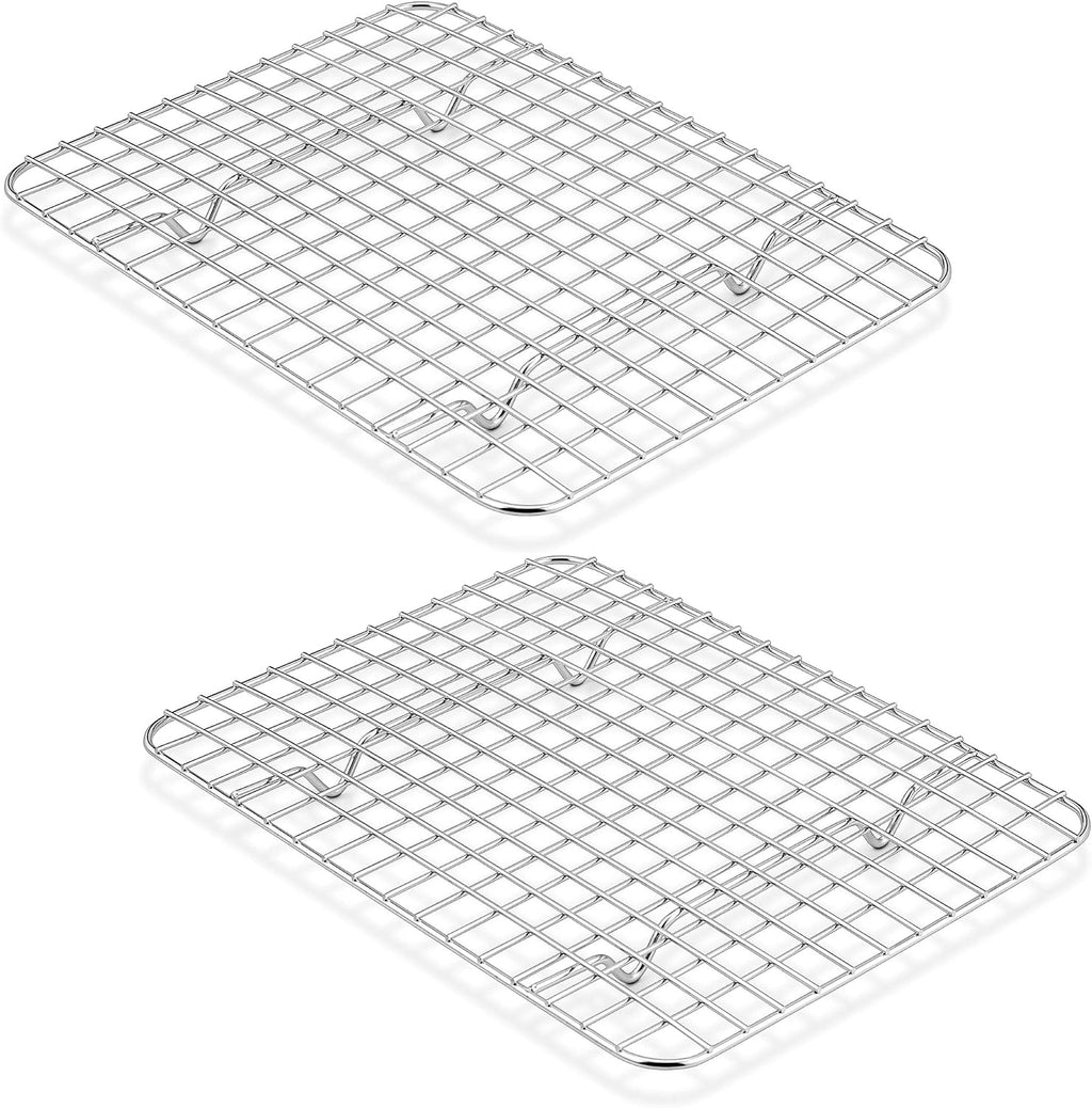 TeamFar Cooling Rack, 9.75”x7.5” Stainless Steel Baking Grid Wire Rack