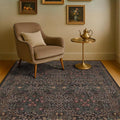 Washable Dark Brown 4x6 Area Rugs by HazoHaus