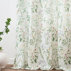 jinchan Floral Linen Blend Curtains - Image 7