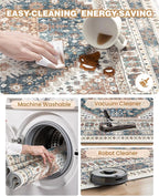 Washable Runner Rug 2.5x16, Non-Slip Long Kitchen Mats - Image 8