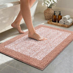 Bathroom Rugs 30x20 Non Slip Washable, Soft Absorbent Quick Dry Mats by Unknown