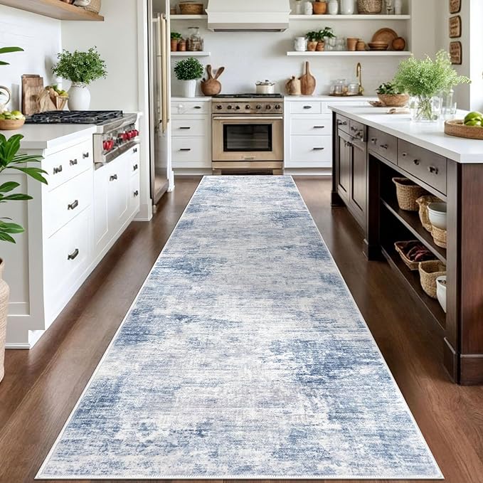 IOHOUZE Abstract Runner Rug 3x14 Ft Washable Runners - Image 2