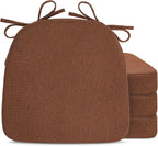 Sunsleek Chair Cushions for Dining Chairs D-Shaped Seat Cushions Chair Pads