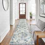 HEBE Hallway Runner Rug 2'x10' Washable Vintage Distressed Area Rugs Non Slip - Image 6