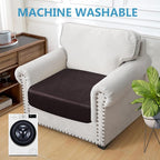 Leather Look Couch Cushion Covers Sofa Seat Slipcovers Sets Couches Furniture - Image 3