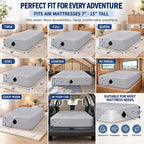 Twin Mattress Protector with Pump Opening,Air Mattress Fitted Sheets