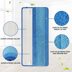 6 Pack Microfiber Cleaning Pad Replacement for Bona Mop, Microfiber Mop Pads for Hardwood Floor Cleaner, 2 Deep Cleaning Pad + 2 Microfiber Cleaning Pad + 2 Dusting Pad Apply for Bona Family of Mops