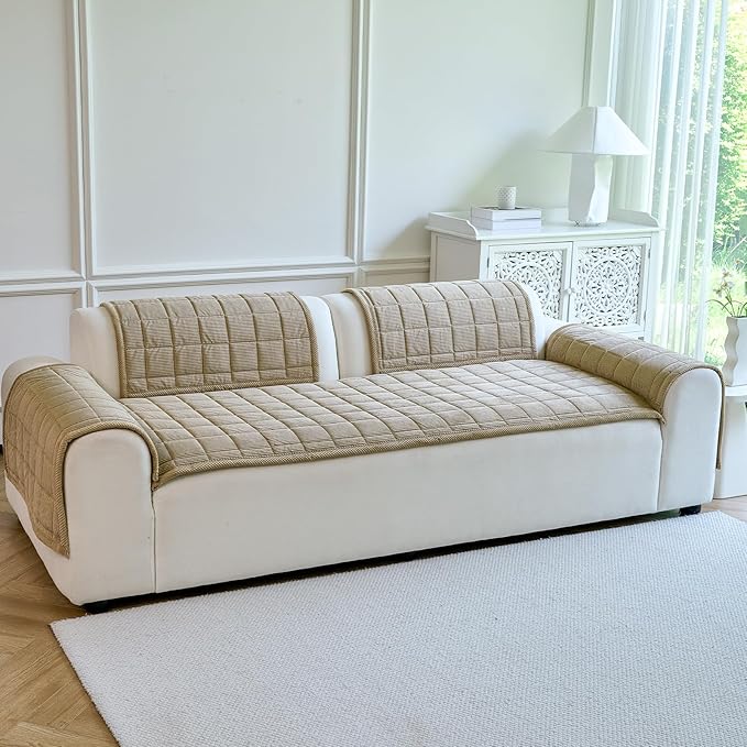 Couch Covers for Dogs Washable, Non Slip Couch Covers for Loveseat Sofa Pet - Image 2