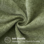 MIULEE Pack of 2 Couch Throw Pillow Covers 20x20 Inch Sage Green Farmhouse - Image 4