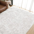 Goolela White Sheepskin Area Rug 9x12 Fluffy Fuzzy Furry Rug by Goolela