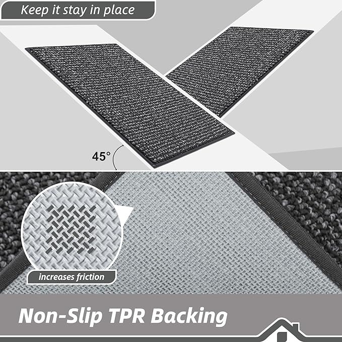 BEQHAUSE Kitchen Runner Rugs 24"x72", Non-Slip Kitchen Mats - Image 4