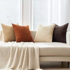 MIULEE Boho Farmhouse Throw Pillow Covers 18x18 Inch Set of 4 Rustic Mordern - Image 5