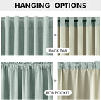 MIULEE 100% Blackout Linen Curtains - Image 5