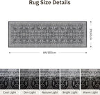 2x6 Hallway Washable Runner Rug - Image 2
