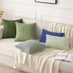 MIULEE Pack of 2 Spring Corduroy Decorative Throw Pillow Covers 20x20 Inch Soft - Image 4