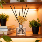 Gardenia Reed Diffuser Set with Sticks, 6.7 fl oz / 200 ml