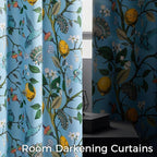 Topfinel 54 Inches Long Short Blue Blackout Curtains - Image 4