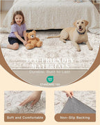 Madane 2x3 Washable Rugs for Entryway, Low Pile Non-Slip Small Area Rug Kitchen - Image 5