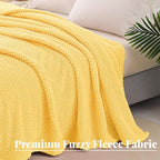 Whale Flotilla Twin Size Fuzzy Fleece Blanket - Image 5