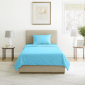 Lavish Home Brushed Microfiber Sheet Set, Light Blue, 3 Piece, Twin