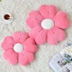Flower Pillow, Cute Daisy Decorative Throw Pillows, Hot Pink, 15 Inches