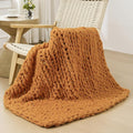 Bigacogo Chunky Knit Throw Blanket by Bigacogo