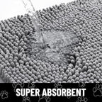 Smiry Dog Door Mat for Muddy Paws, Absorbent Dirt Trapper Non Slip Quick Dry - Image 5