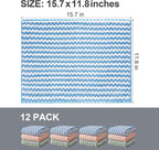 JOYMOOP Microfiber Cleaning Cloth, 12 Piece Set, Large, Multi Color