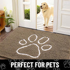Smiry Dog Door Mat for Muddy Paws, Absorbent Dirt Trapper Non Slip Quick Dry - Image 7