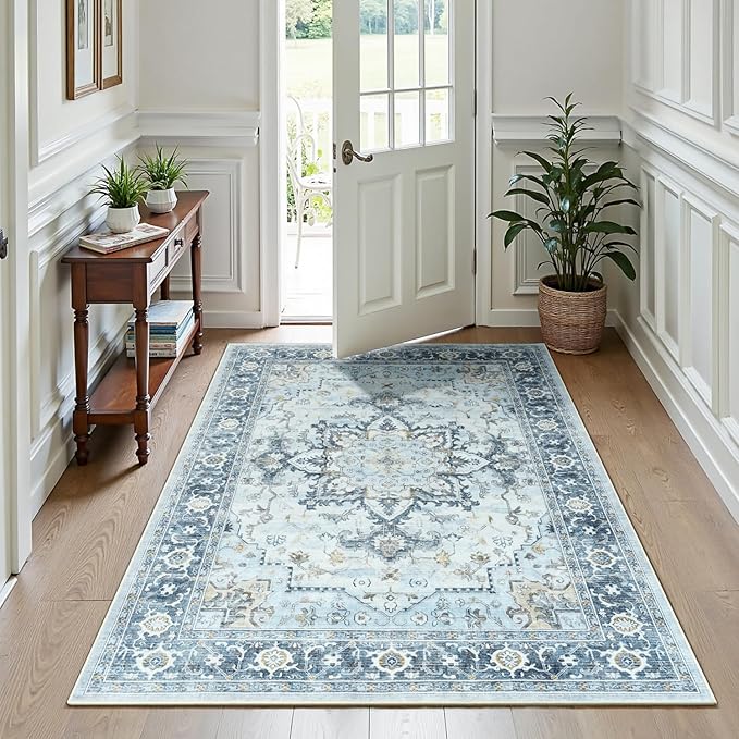 Lofus 5x7 Area Rugs for Living Room, Machine Washable Non-Slip Area Rug - Image 3