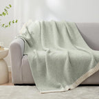 Snuggle Sac Sage Green Throw Blanket 50"x70", Super Soft Warm Microfiber - Image 4