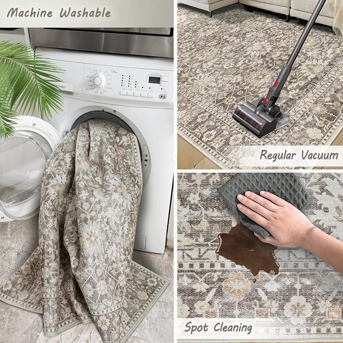9X12 Area Rugs Machine Washable Rugs - Image 6
