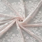 YJ YANJUN Vintage Lace Curtains 96 Inches Long-Victorian Floral Pattern Dusty - Image 7