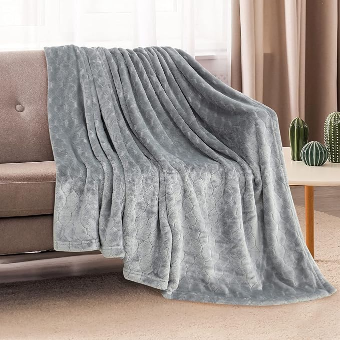 TOONOW Fleece Blanket Super Soft Cozy Throw Blanket 50" x 60", Lightweight - Image 2