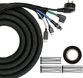 Cable Management Sleeve,25ft 1/2in Cord Protectors from Pets No Chew