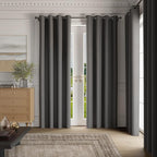 NICETOWN Room Darkening Draperies Curtains Panels, 2 Panels Grey W52 x L72 - Image 3