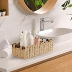 Bathroom Wicker Basket for Toilet Paper Storage Baskets for Organizing