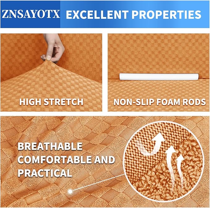 ZNSAYOTX 1 Piece Jacquard Couch Covers - Image 5
