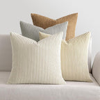 MIULEE Boho Farmhouse Throw Pillow Covers 18x18 Inch Set of 4 Neutral Rustic by MIULEE